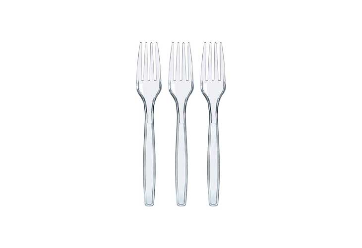 Champion Plastic Fork Big Transparent 12's