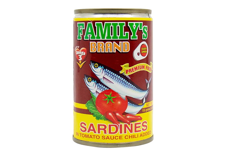 Family's Brand  Sardines Premium Hot In Tomato Sauce Eoc 155g