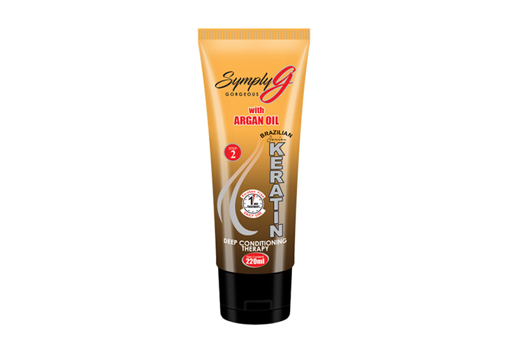 SymplyG Keratin Shampoo with Argan Oil 220ml