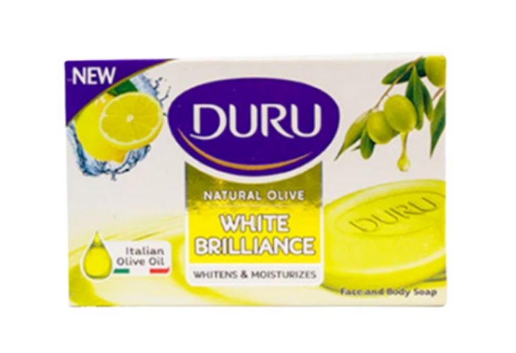 Duru Natural Olive White Brilliance Face & Body Soap 90g
