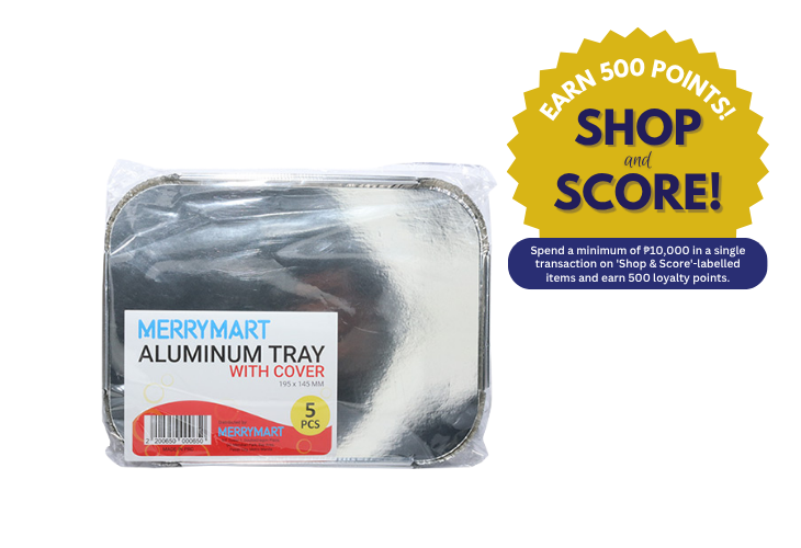 MerryMart Aluminum Tray 195x145x50 cm 5's (Shop & Score 500!)