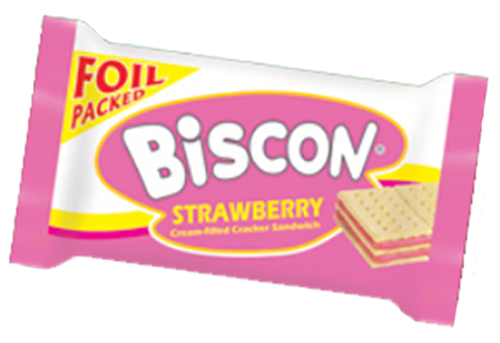 Biscon Strawberry Sandwich Crackers 34g