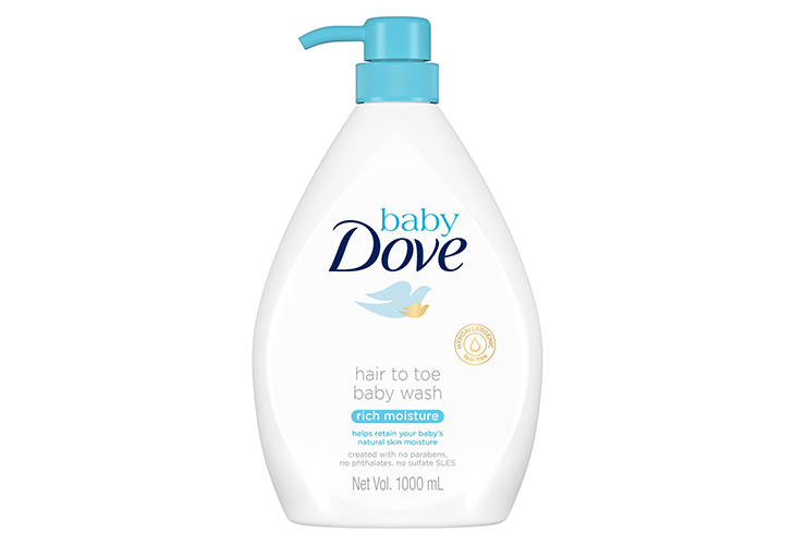 Baby Dove Rich Moisture Hair Toe Pump 1L