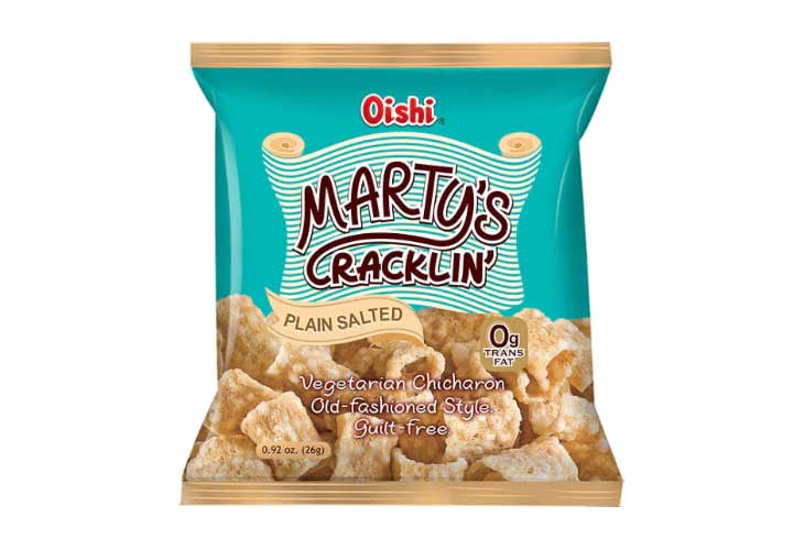 Oishi Marty's Cracklin' Plain Salted Flavor 26g