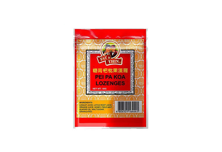 Fat & Thin Pei Pa Koa Lozenges 60g