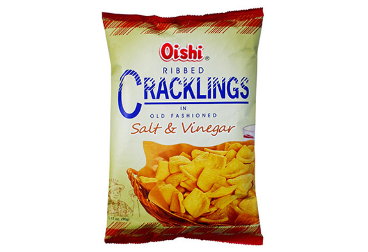 Oishi Ribbed Salt & Vinegar 90g