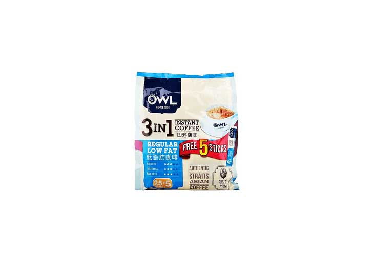 Owl 3n1 Regular Low Fat Coffee 20g-20s