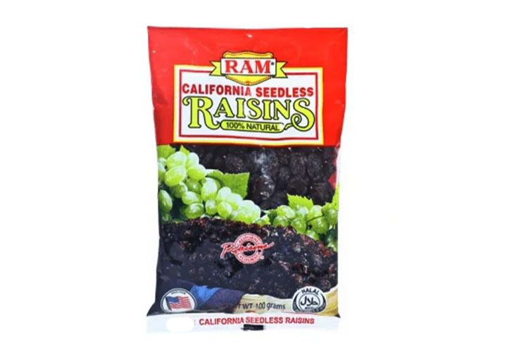 Ram California Raisins Plastic Pack 100g