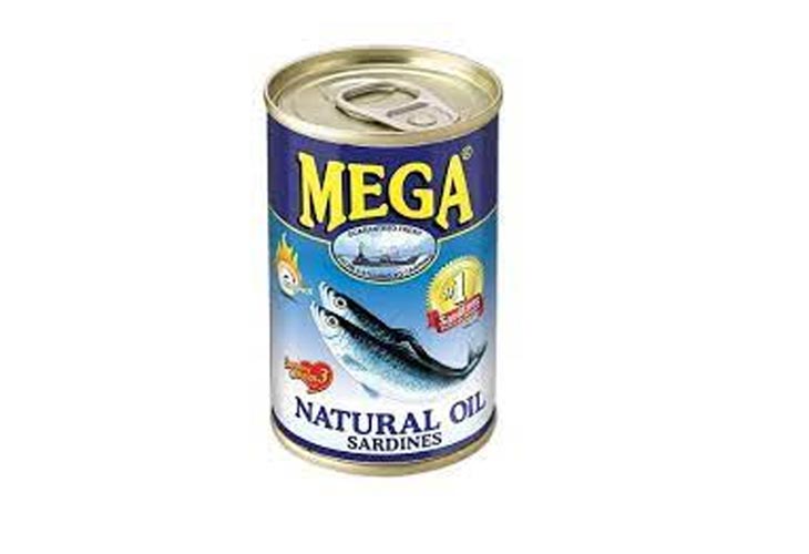 Mega Sardines Natural Oil Easy Open Can 155g