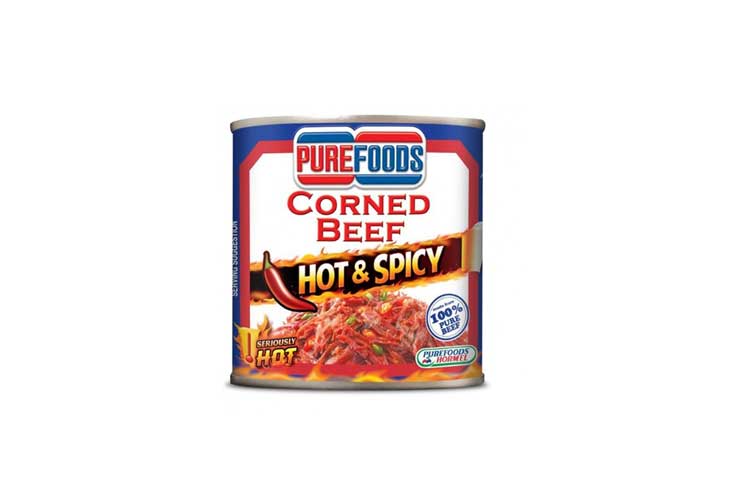 Purefoods Corned Beef Hot & Spicy 210g