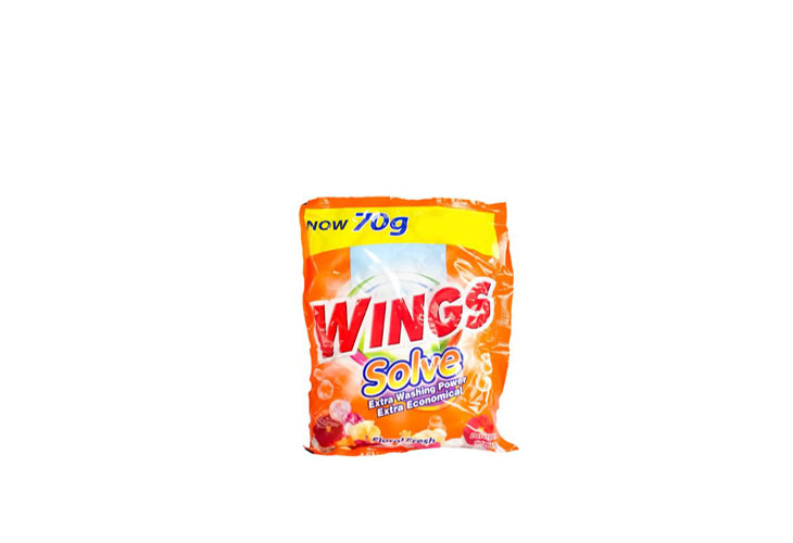 Wings Solve Floral Fresh 70g 6's