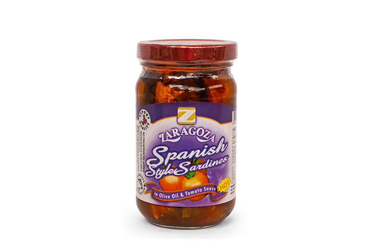 Zaragoza Spanish Sardines Tomato Sauce Olive Oil Hot 220g