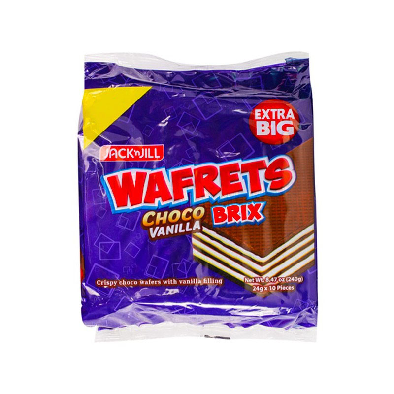 Wafrets Extra Big Choco Vanilla Brix 24g