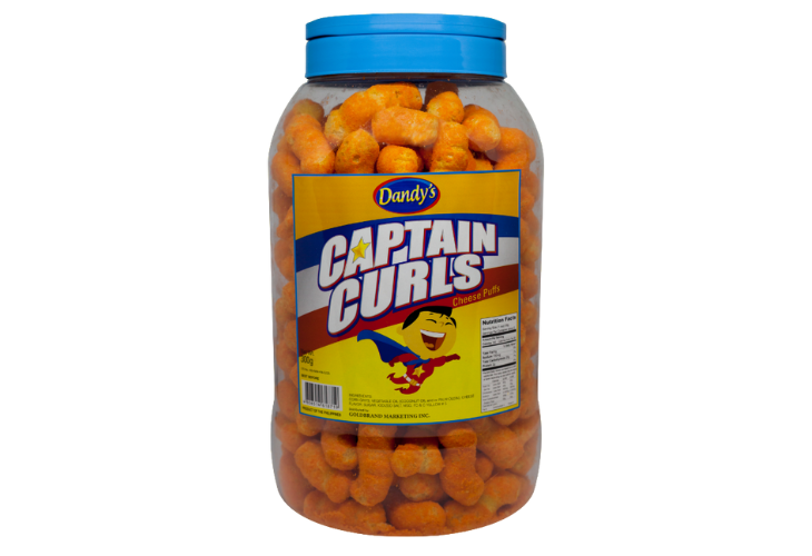 Dandy's Captain Curls Cheese Puffs 300g