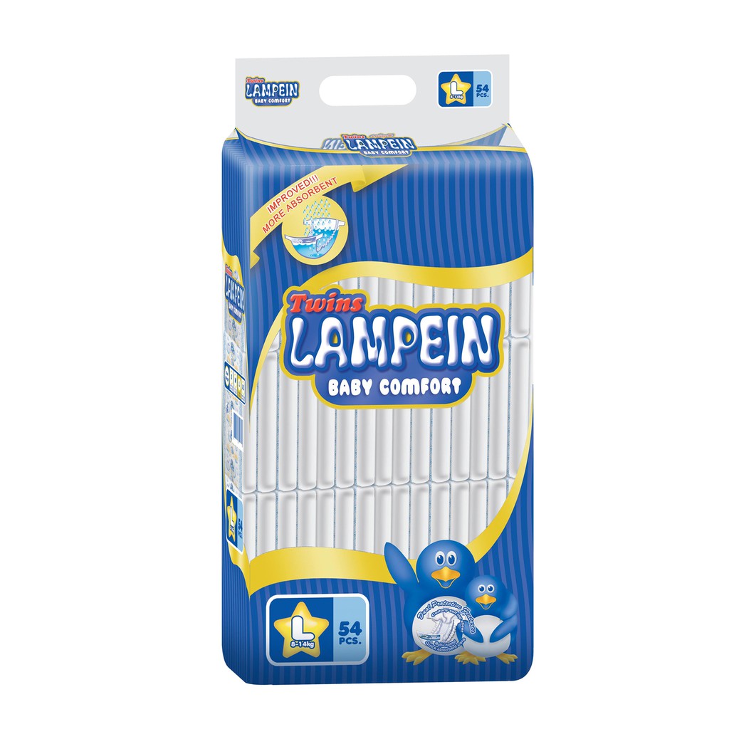 Lampein Baby Comfort Jumbo Pack Large 54 + 5's