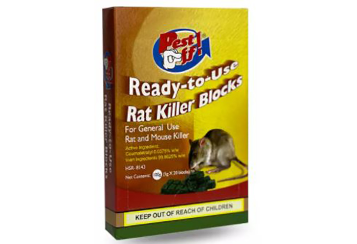 Pest Off! Ready To-Use Rat Killer Blocks 100g