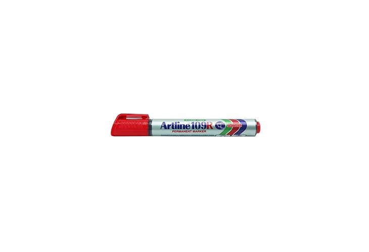 Artline Chisel Permanent Marker Red