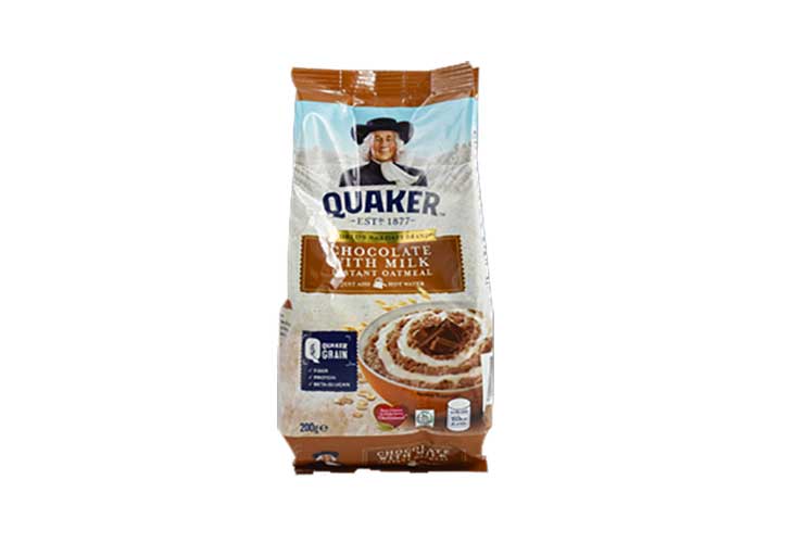 Quaker Instant Oatmeal Chocolate w/ Milk 200g