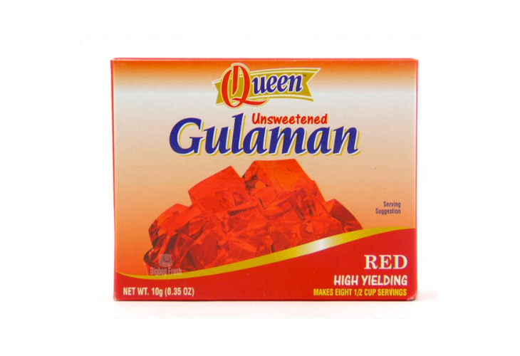 Queen Unsweetened Gulaman Red 10g