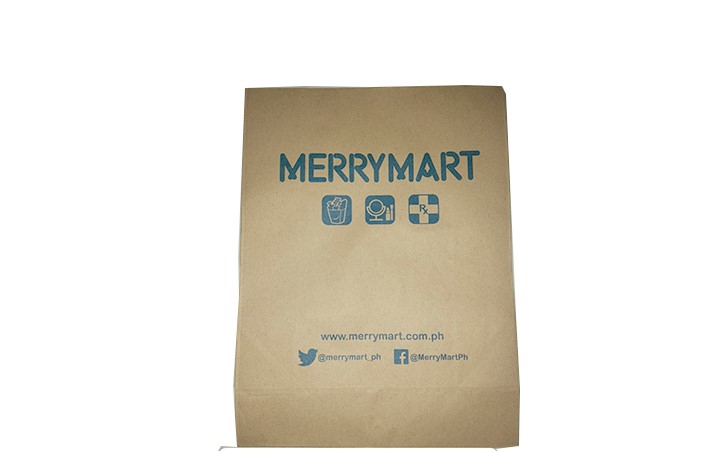 Stock Unprinted Brown Kraft Paper Rx Bag