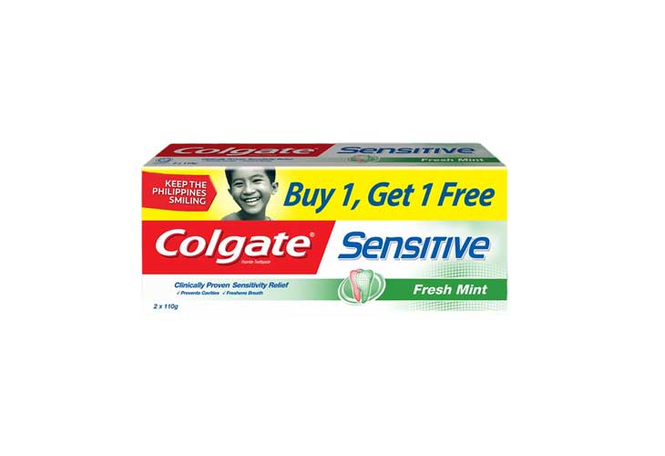 Colgate Toothpaste Sensitive Fresh Mint Twin Pack 110g