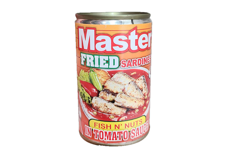 Master Sardines Fried Fish & Nuts Tomato Sauce Eoc 155g