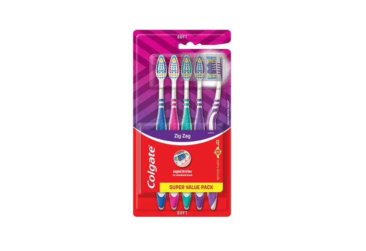 Colgate Toothbrush ZigZag Super Value Pack 5's Soft Adult