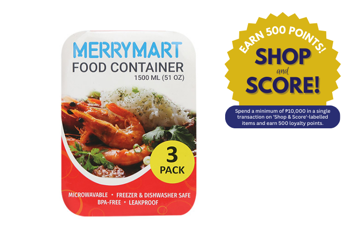 MerryMart Microwave Food Storage  1500ml (Shop & Score 500!)