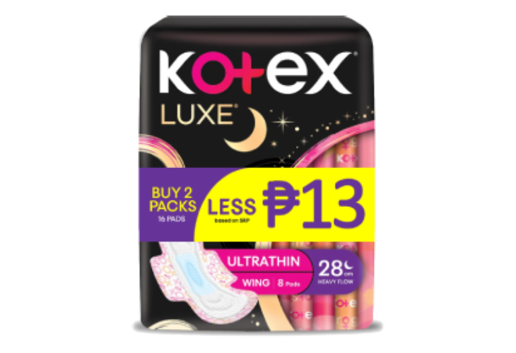 Kotex Luxe 28cm Buy 2 Save as much P13