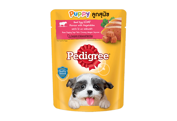 Pedigree Puppy Beef Egg Loaf Flavor with Vegetable