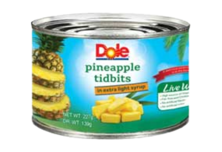 Dole Pineapple Tidbits 227g