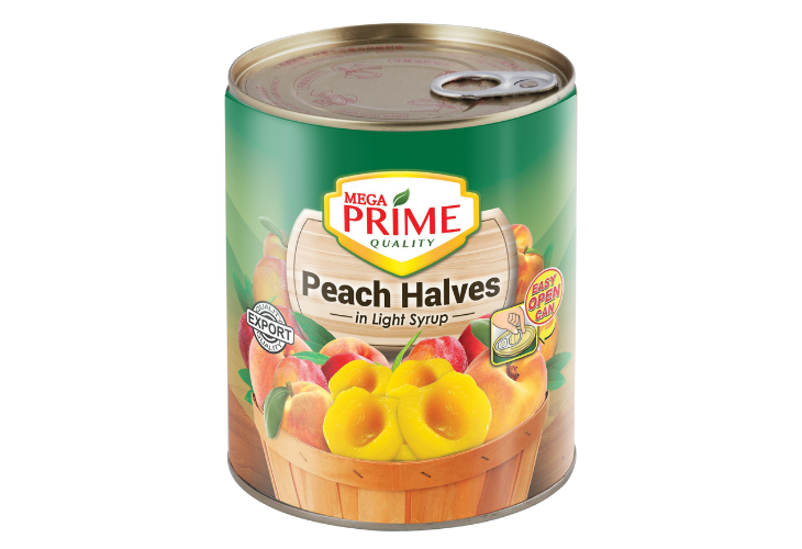 Mega Peach Halve Reg In Heavy Syrup 850g