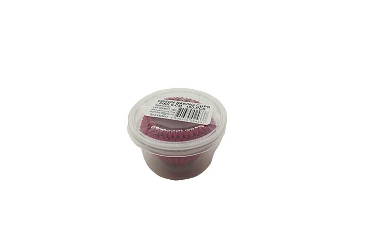 Edison Baking Cups Pink 9cm