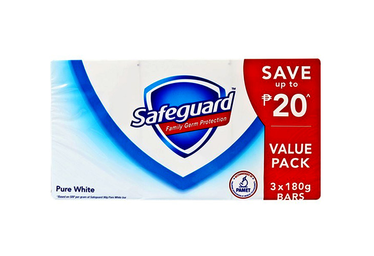 Safeguard Bar Soap Pure White 175g x 3