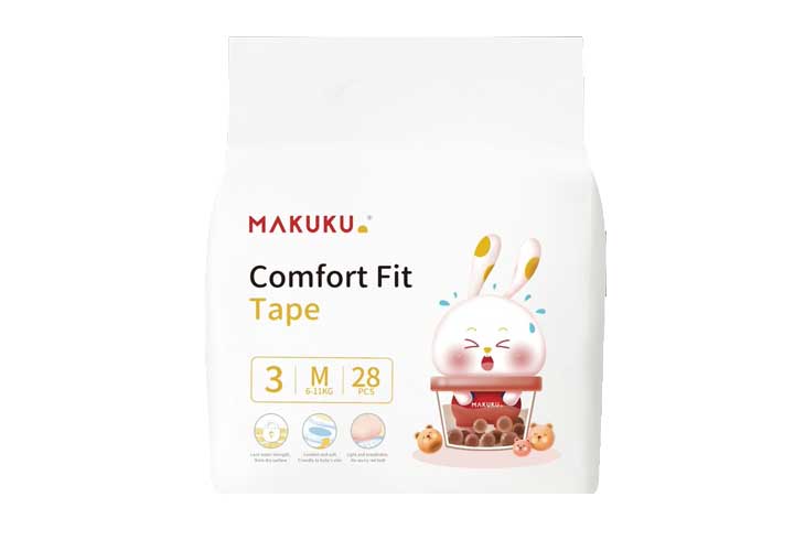 MAKUKU Diaper Comfort Fit Tape M 28's