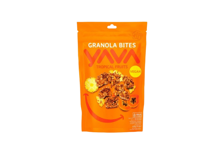 YAVA Granola Bites Tropical Fruits 125g