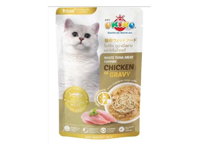 Okiko White Tuna Toppings Chicken Gravy 70g