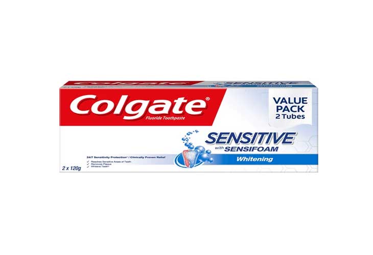 Colgate Sensitive Sensifoam Toothpaste Twin Pack 120g