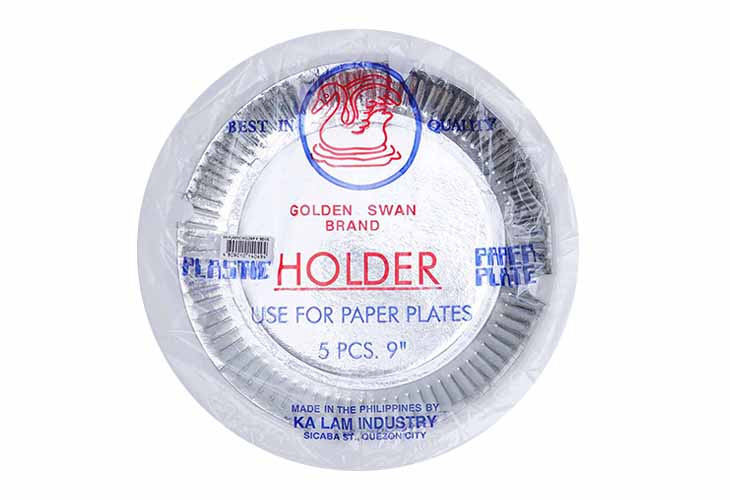 Golden Swan Paper Plate Plastic Holder