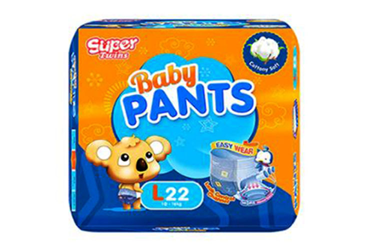 Super Twins Baby Pants Large