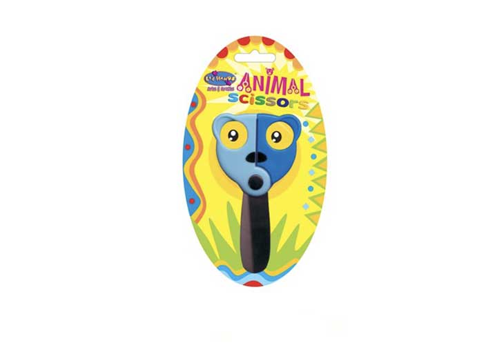 Li'l Hands Animal Scissors Blue Bear Design