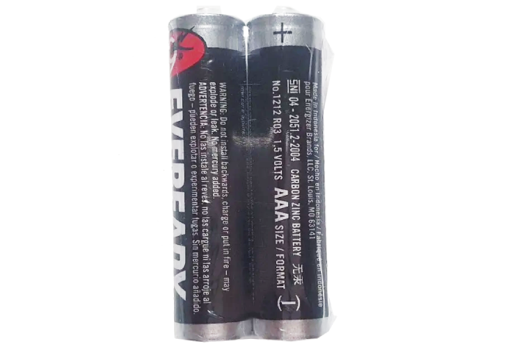 Eveready Super Heavy Duty AAA Black in ShrinkWrap