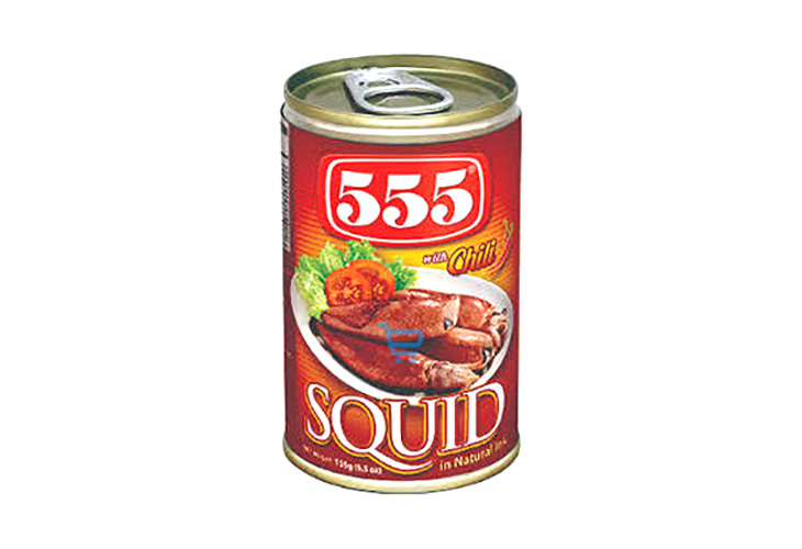 555 Squid with Chili Easy Open Can 155g