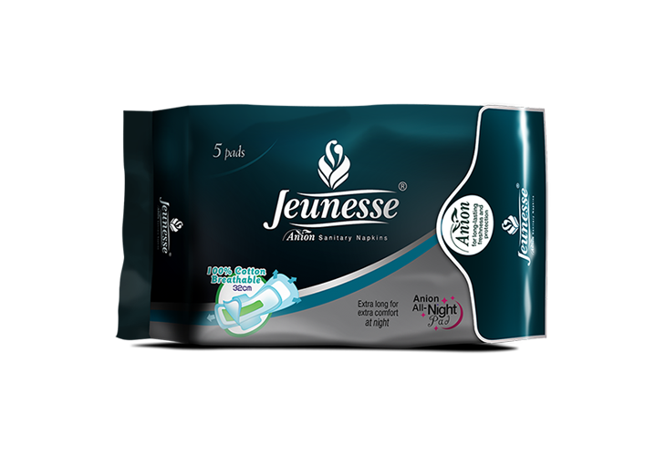 Jeunesse Anion Sanitary Napkin Ultra All Night