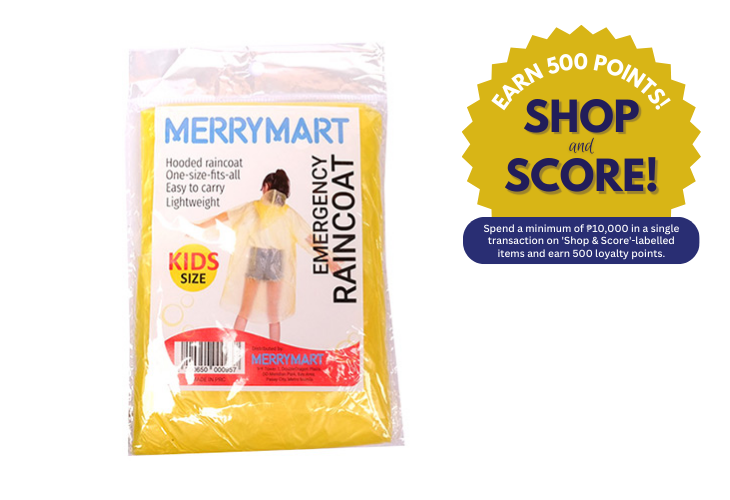 MerryMart Kids Disposable Pocket Raincoat (Shop & Score 500!)