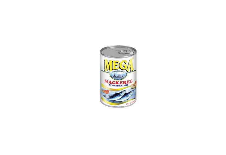 Mega Mackerel in Natural Oil 425g