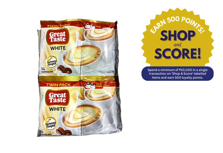 Great Taste White Coffee Twin Pack 3in1 50g 10s (Shop & Score 500!)