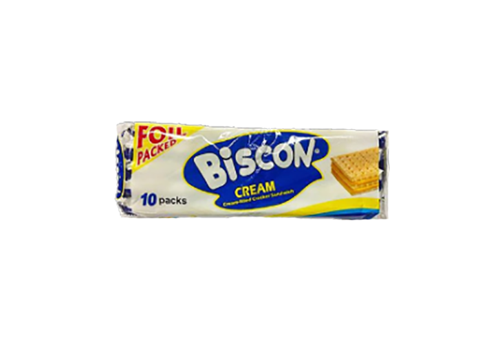 Biscon Cream Sandwich Crackers 34g