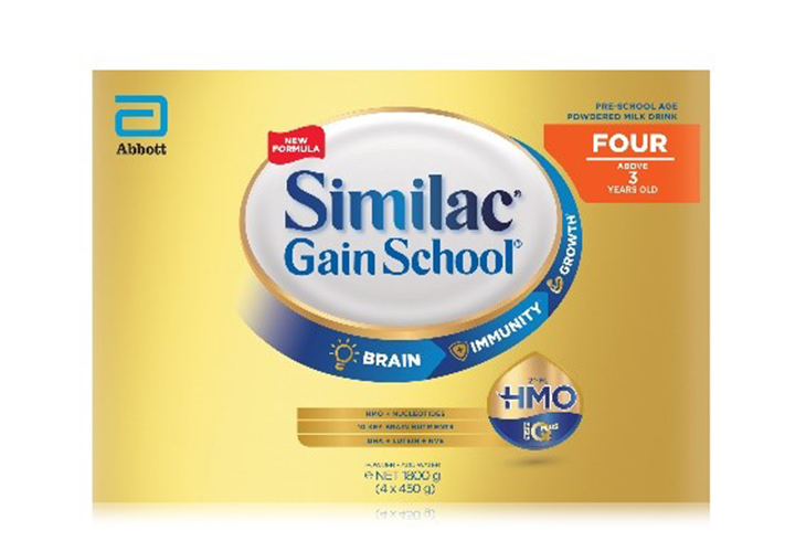 Similac Gain School Four Above 3 Years Old 4x450g