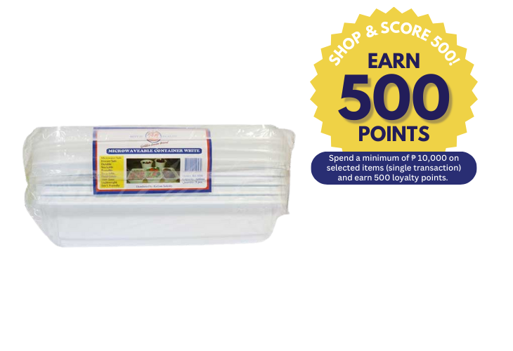 Golden Swan Microwavable Container Rectangle 3200ml (Shop & Score 500!)
